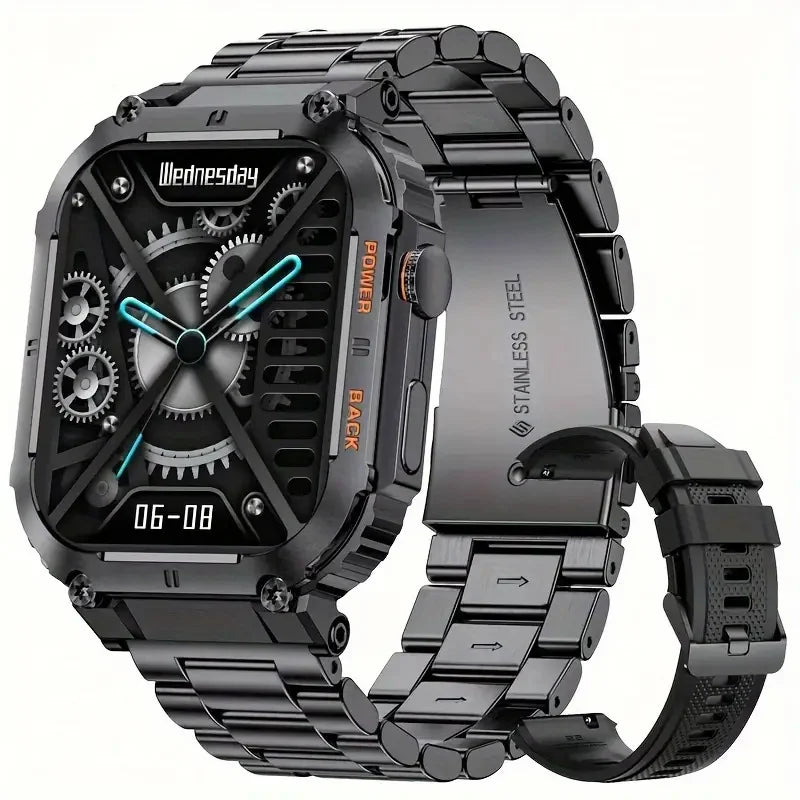 LIGE Outdoor Sports Fitness Smartwatch for Men with Bluetooth Calling